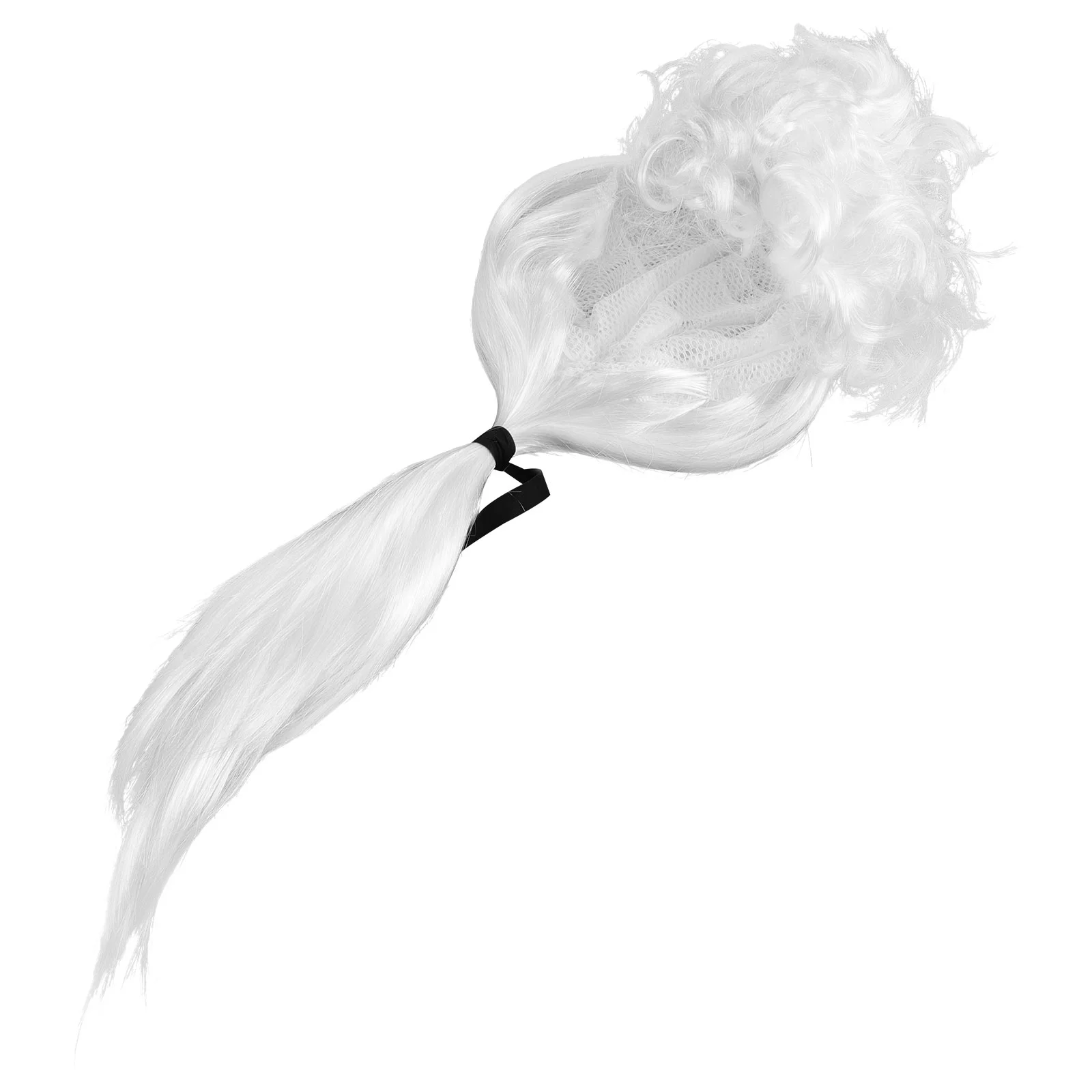 Lawyer Cosplay Wigs Hairpiece Performance Judge Laywer Costume Long Men Gentleman Mens