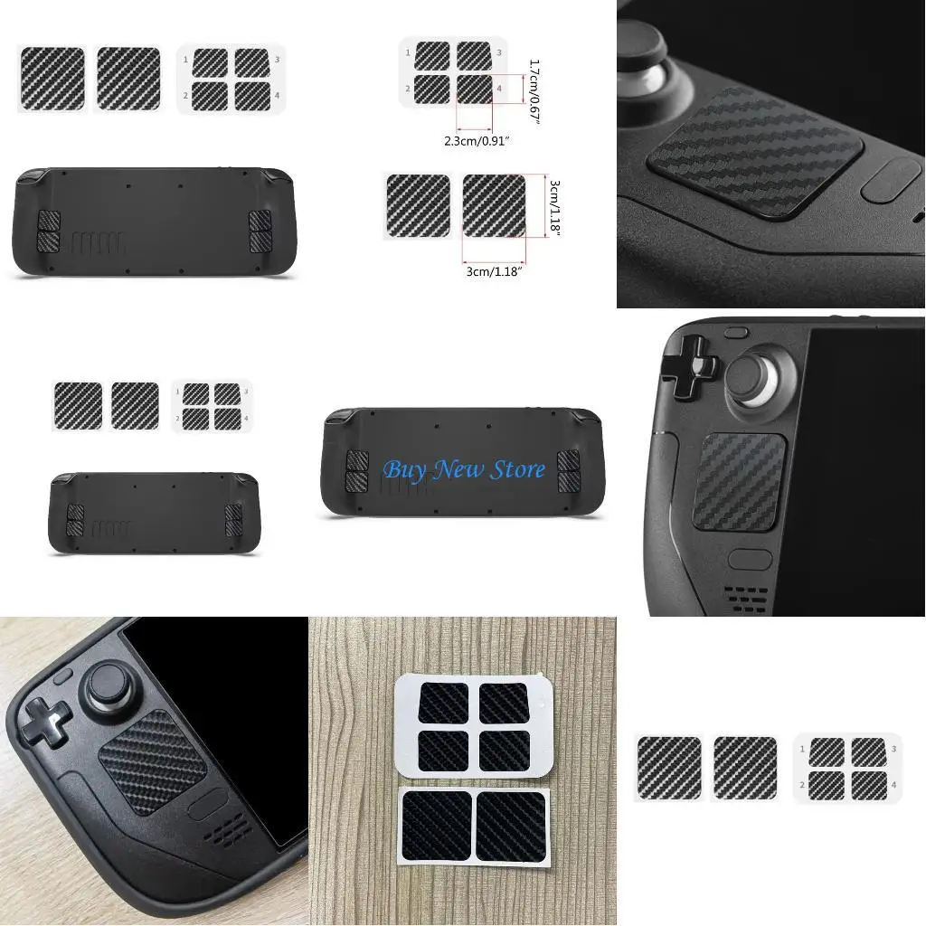 

20CE Game Console Host Button & Touchpad Stickers for Steam Deck Wear-resistant Non-scratch Protective Stickers Anti-slip