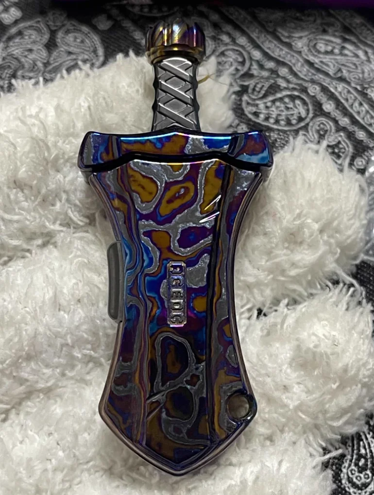 Used EDC ACEDC Master Sword zircuti fidget slider Decompression toys