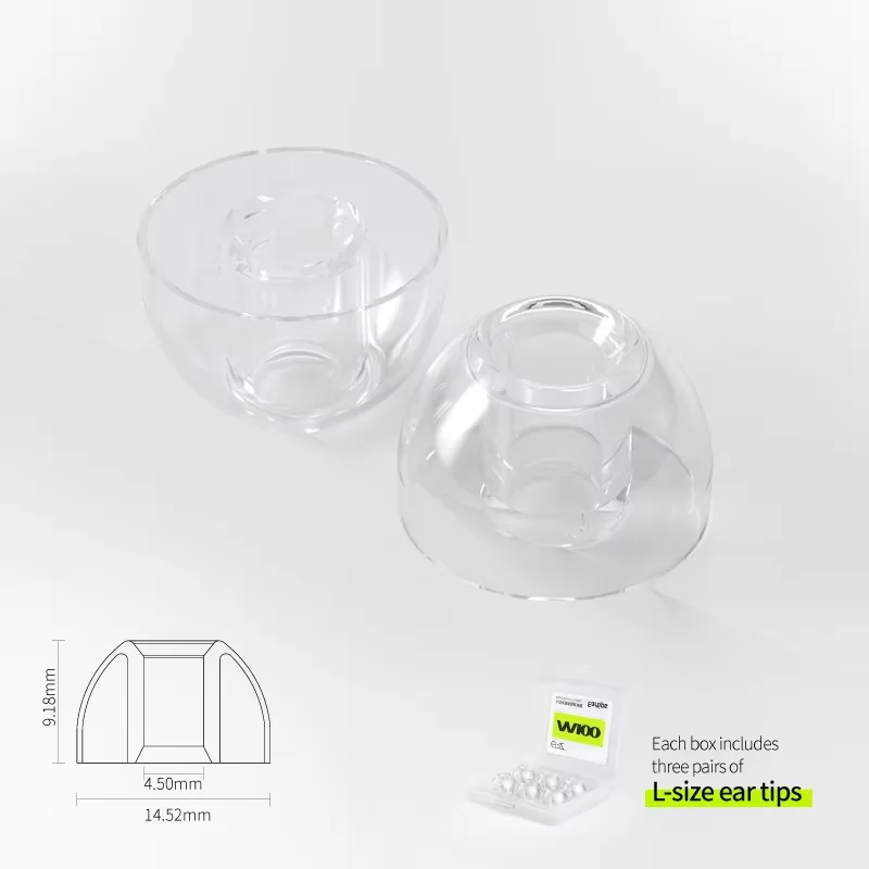EPZ M100 oordopjes S/M/L vloeibare siliconen universele siliconen oordopjes voor in-ear IEM oortelefoon Bluetooth oordopjes (3 paar)