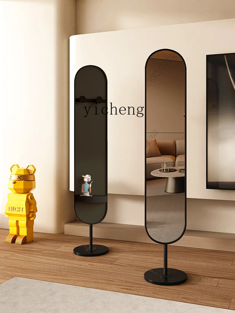 ZF Light Luxury Full-Length Mirror Floor Bedroom and Household Rotating Entrance Door Full-Length Mirror