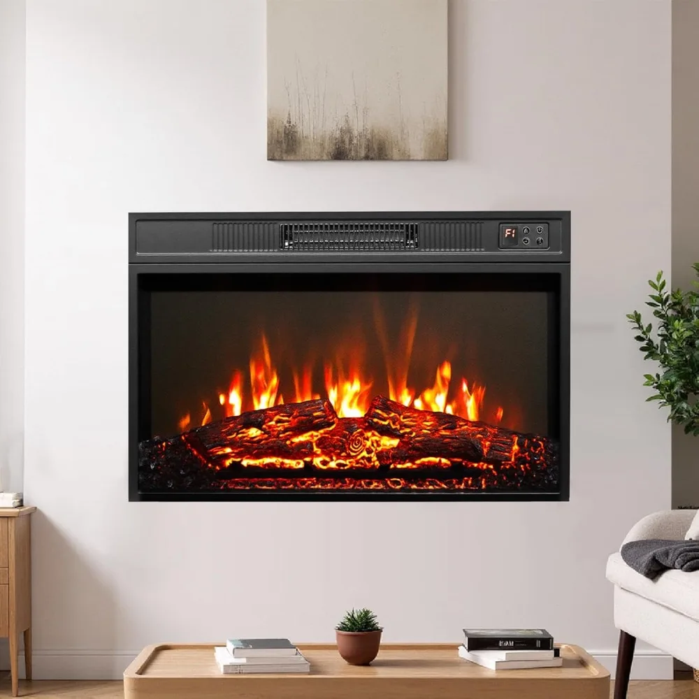 

Bonnlo 18W Electric Fireplace Heater with App and Remote, Lifelike Flame Effects in 6 Colors and 5 Brightness Levels
