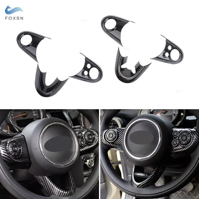 Car Styling Steering Wheel Panel Buttons Trim For MINI Cooper F54 F55 F56 F57 F60 For LOW-configuration 2014-2016 HIGH version