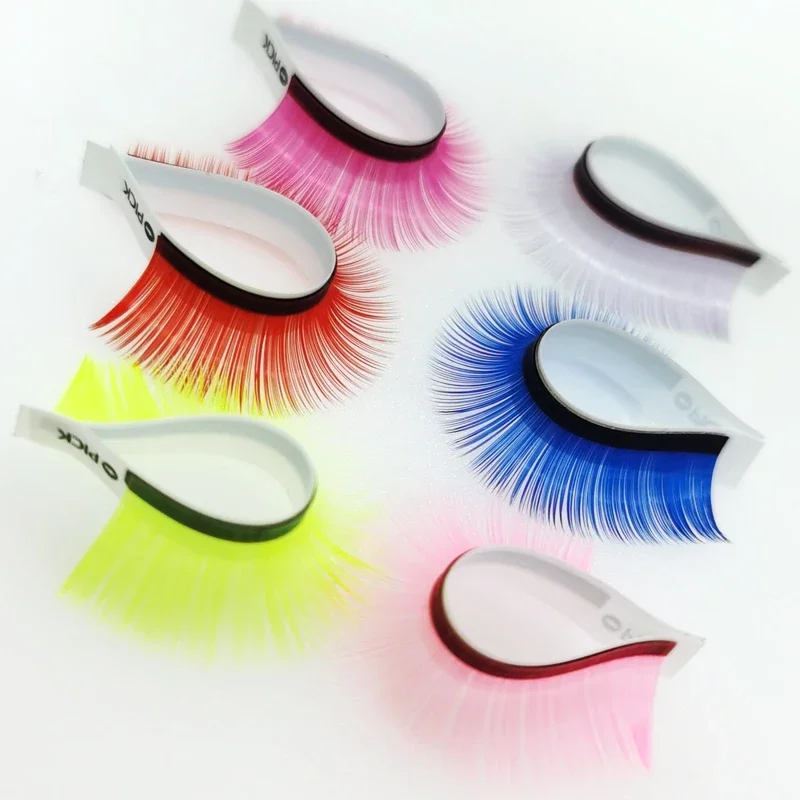 Lash Extenions Neon Color Lashes Mix Individual Eyelashes Russian Volume Eyelashes Extension Mink False Eyelash