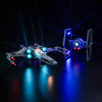Lazishi LED light 75393 set is suitable for TIE Fighter&X-Wing Mash up building blocks (including lighting accessories only)