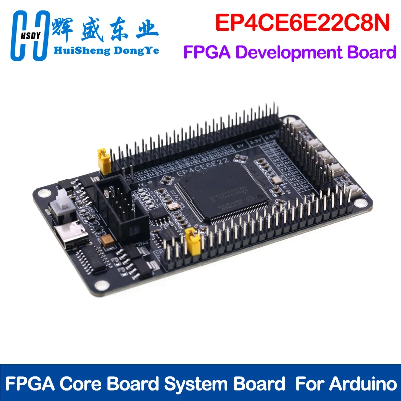 EP4CE6E22C8N FPGA Development Board: Altera Cyclone IV Core System Module 2.5V Compatible for Arduino