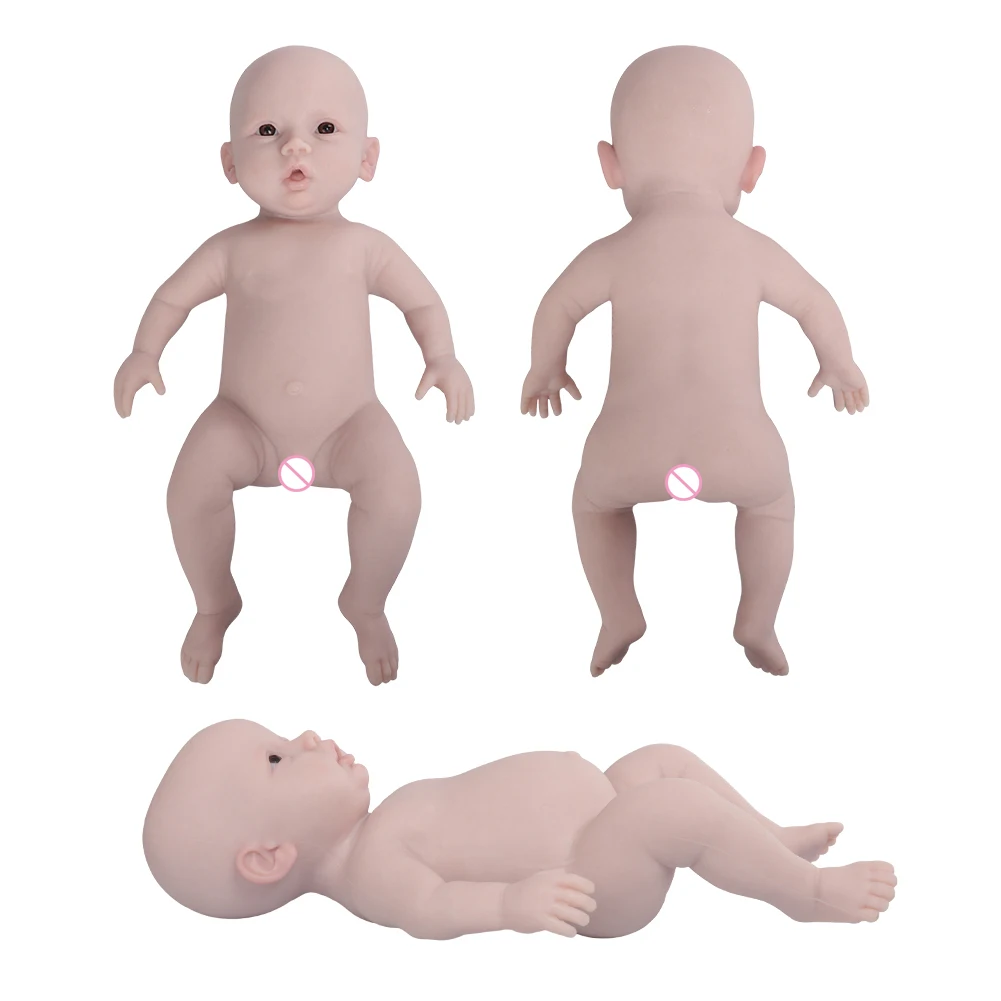 U-charmmore 47cm 3.2KG Full Silicone Reborn Baby Doll Toys Full body Soft Silicone Realistic Toys Bebe for Children Dolls Gift