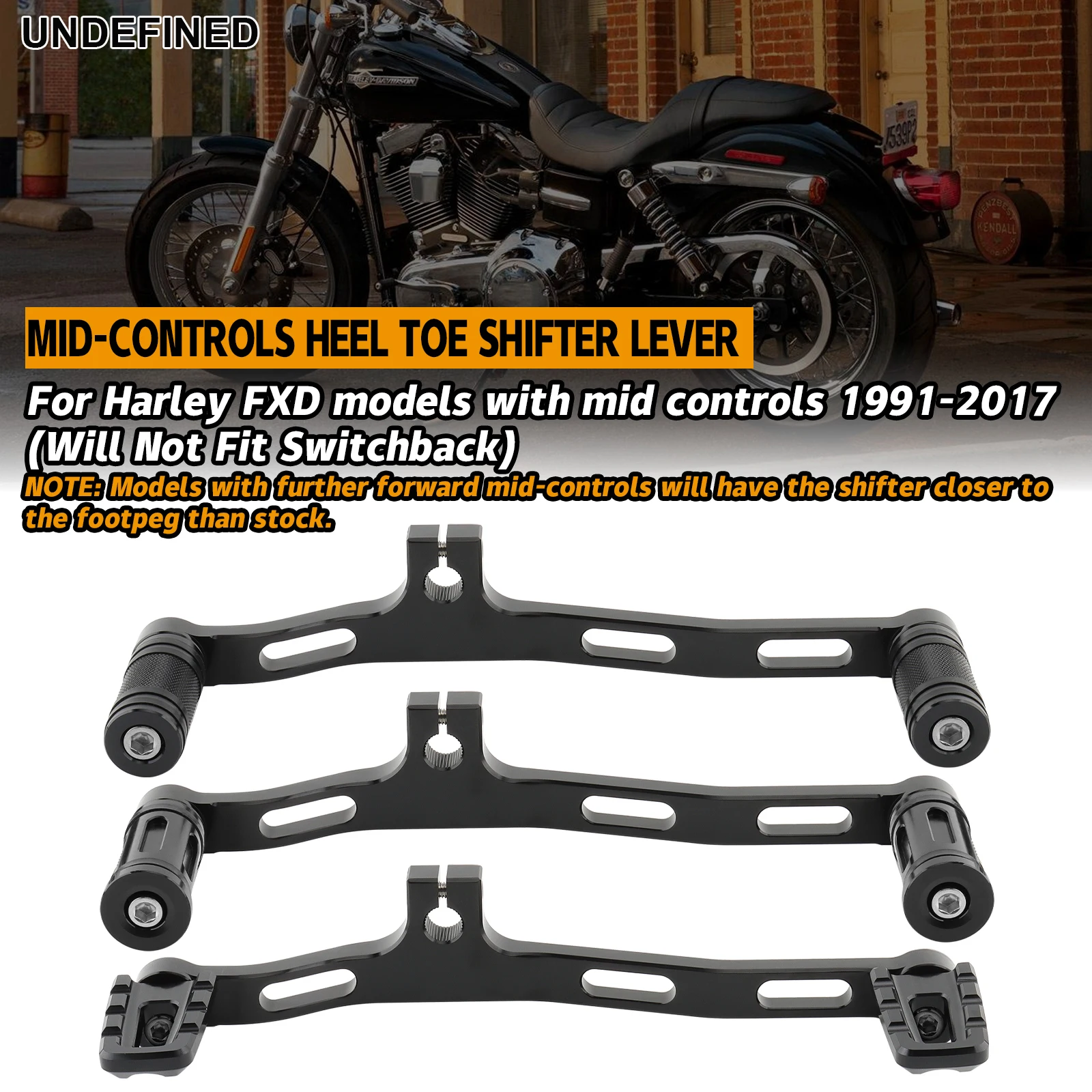 

Motorcycle Mid-Controls Shift Lever Shifter Pegs For Harley Dyna Street Bob Fat Bob Low Rider Super Glide Wide Glide 1991-2017