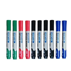 Gxin G-282 10 Pcs Erasable Whiteboard Markers,Replaceable Refill,Fiber Tip,Water-based Ink,School MeetingSupplies.