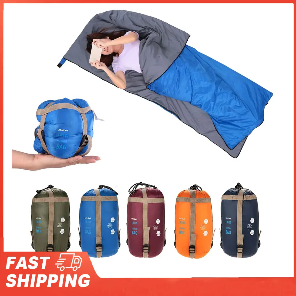 

LIXADA Outdoor Mini Walking beach Sleeping Bags Ultralight Travel Bag Spring Autumn Envelope Sleeping Bag Adult Camping