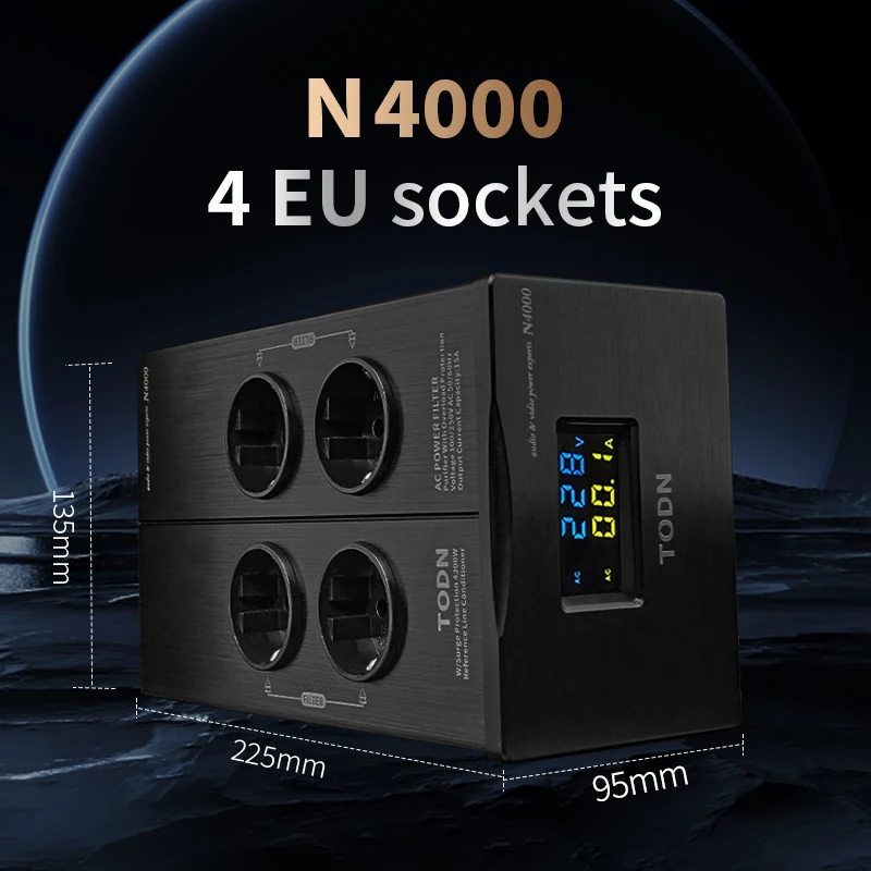 HIFI filtr zasilania ochrona przed piorunami anty-interferencePA oczyszczacz moc dźwięku EU pasek dedykowany zasilacz