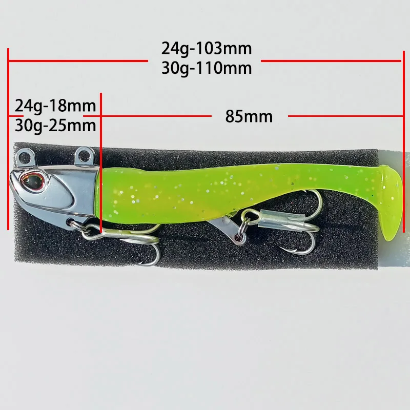 Imagem -04 - Conjunto de Isca Artificial para a Pesca Atração para a Pesca Atração para a Pesca no Baixo Atração para Jigging Isca de Plástico Atração para a Pesca no Baixo