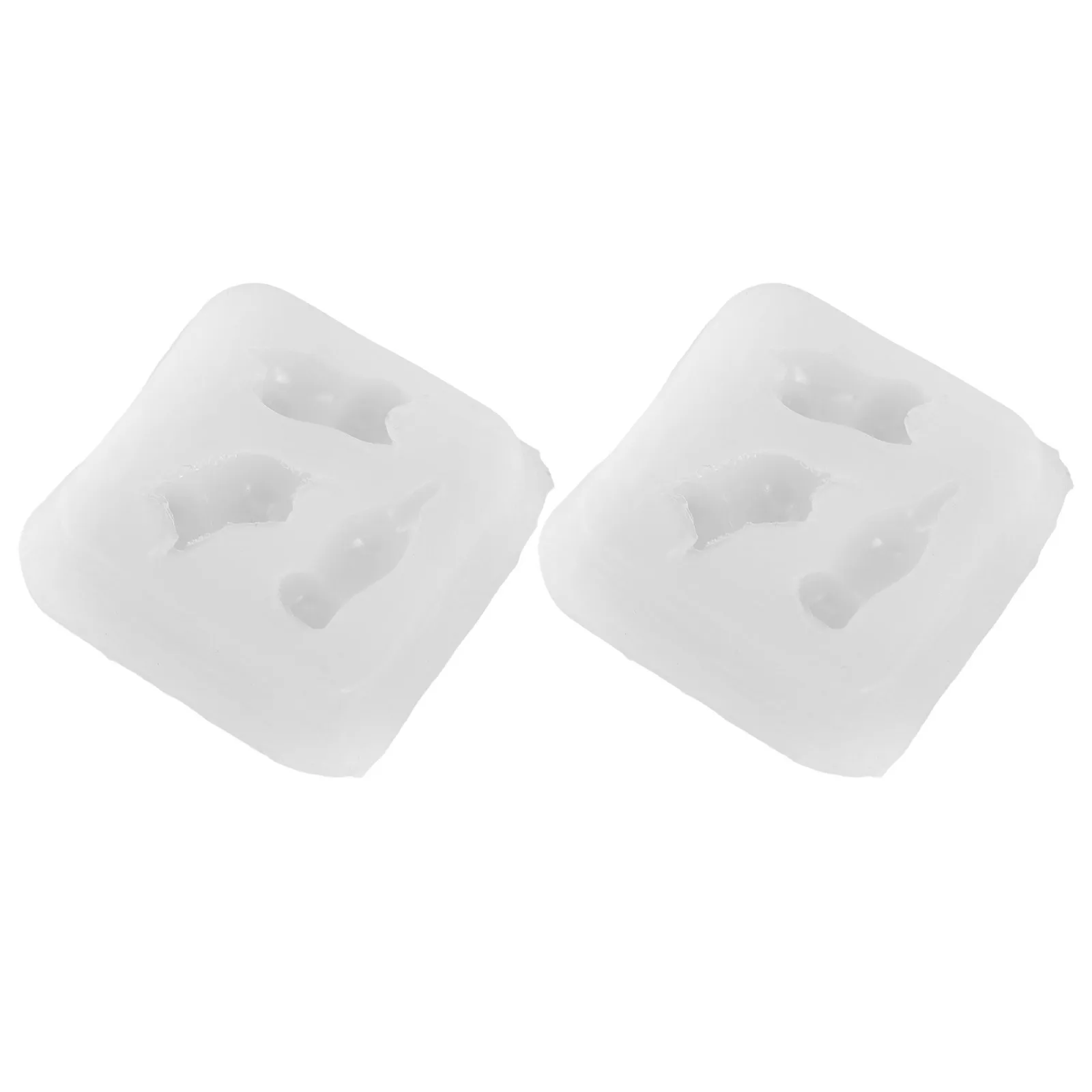 

2pcs Mold: 3D Shape Baking Mould For Chocolate Pudding Jelly Ice Cubes Cake Candy Soap Craft Projects Cat Silicone Baking Mold