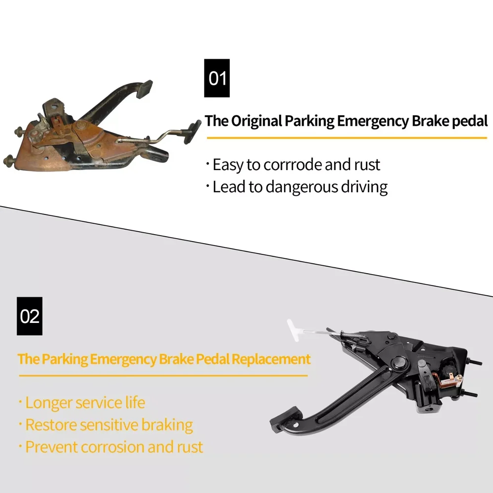5093656AA J5355477 J5363420 駐車緊急ブレーキペダルアセンブリ 1987-1995 ジープラングラー YJ
