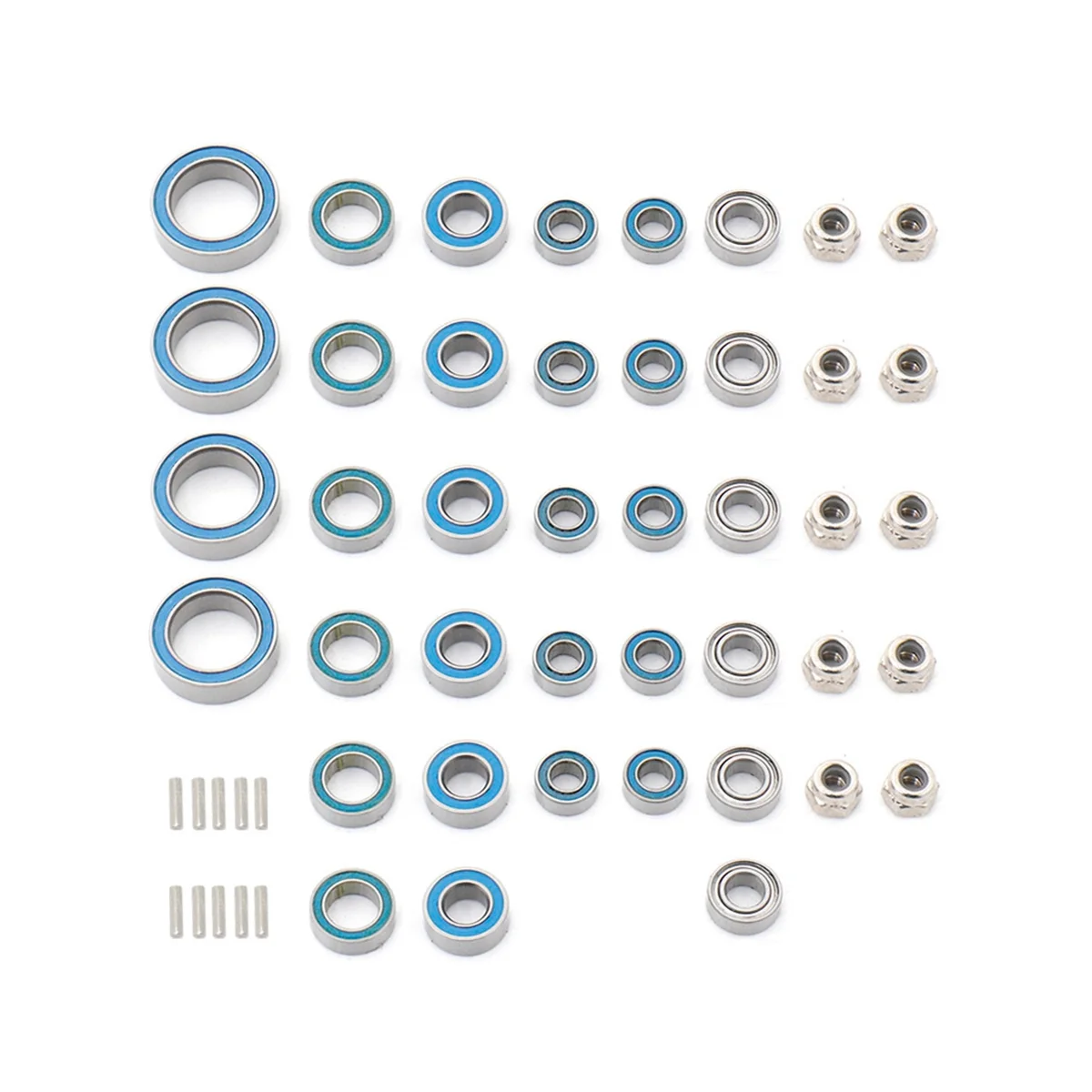 52Pcs Steel Sealed Bearing Kit 1/18 for -4M Defendes Martyra Full Bearing Upgrade Accessories