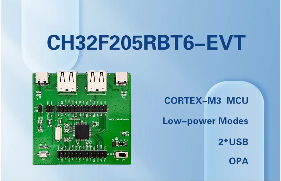 CH32F205 Entwicklungsboard WCH 32F205RBT6 Mikrocontroller-Evaluierungsboard – Detail 1