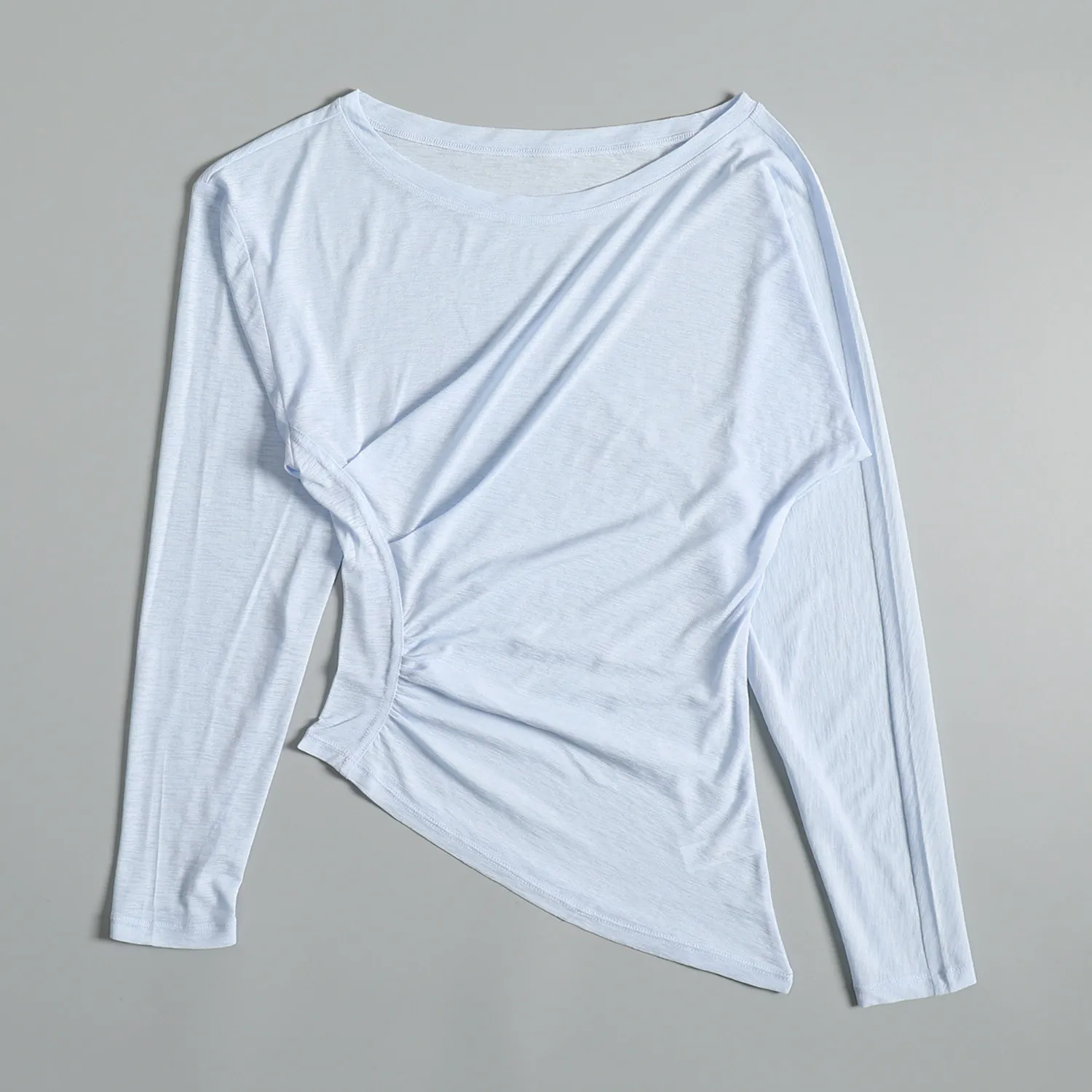 High-looking sports long-sleeved blouse for women spring loose thin running training quick-drying top professional yoga fitness