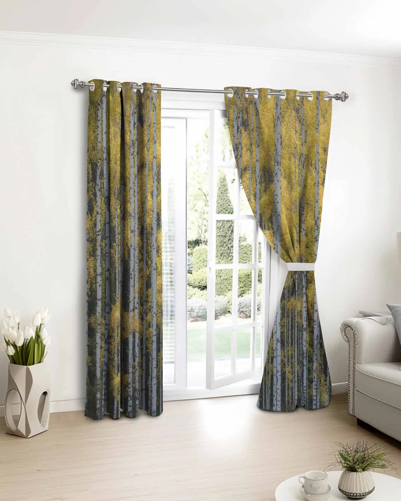 

Autumn Nature Forest Scenery Curtains For Kitchen Bedroom Window Treatment Curtains for Living Room Home Decor Drapes