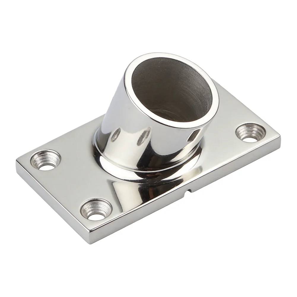Marine Hand Rail Rectangular Base 316 SS Construction for Yachts Sailboats Speedboats Fits 22mm and 25mm Rail Tubes
