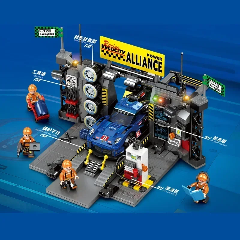 مصنع تجميع الخزان لبنات البناء سلسلة السيارات ديكور سطح المكتب لغز تجميع نموذج اللعب هدايا عيد الميلاد للأولاد #3