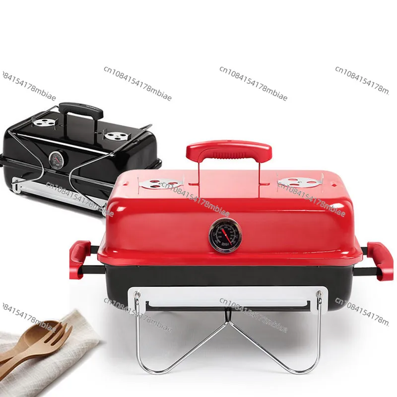 Charcoal barbecue oven outdoor household folding portable barbecue grill BBQ