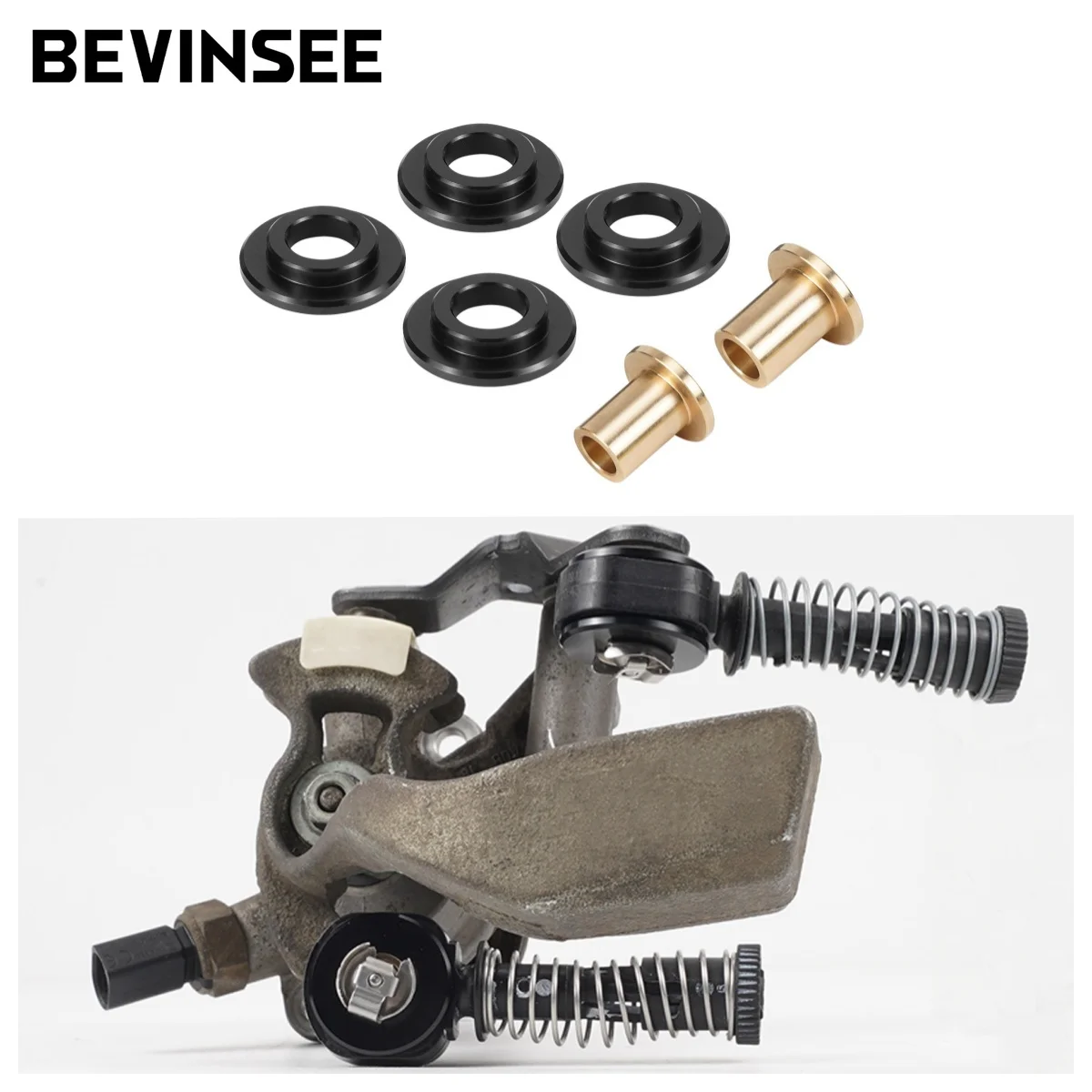 

BEVINSEE Solid Shifter Cable Bushing Kit for MQ250 5 Speed Manual Gearbox for VW for Golf Mk5 Mk4 for Jetta MK4 for Audi A3