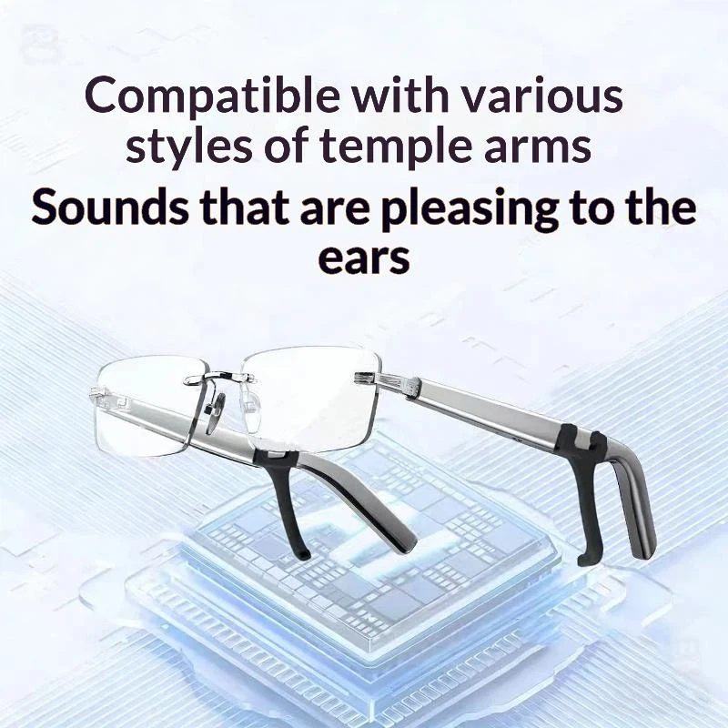 New！1/2/3 Pairs Sound Tube Intelligent Glasses Tube Silicone Anti Slip Audios Guide Tube Leak Proof AI Smart Glasses Tube