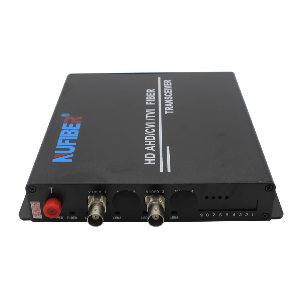 1080P Digital Fiber Video Converter 2-Channel RS485 Data Reverse Single-mode Single Fiber SC 20KM Transmission 1310/1550nm IP