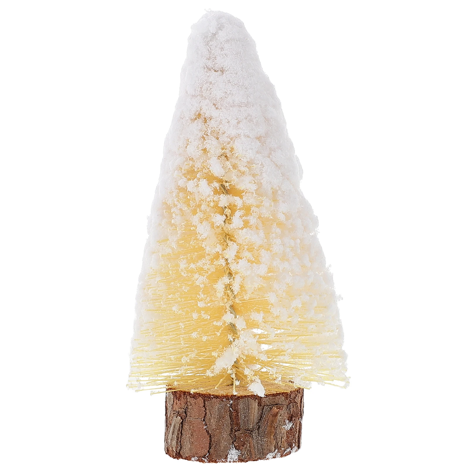 

Artificial Mini Christmas Tree Snow Flocked Xmas Trees With Wood Base Sisal Trees For Tabletop Christmas Decor Winter Ornaments