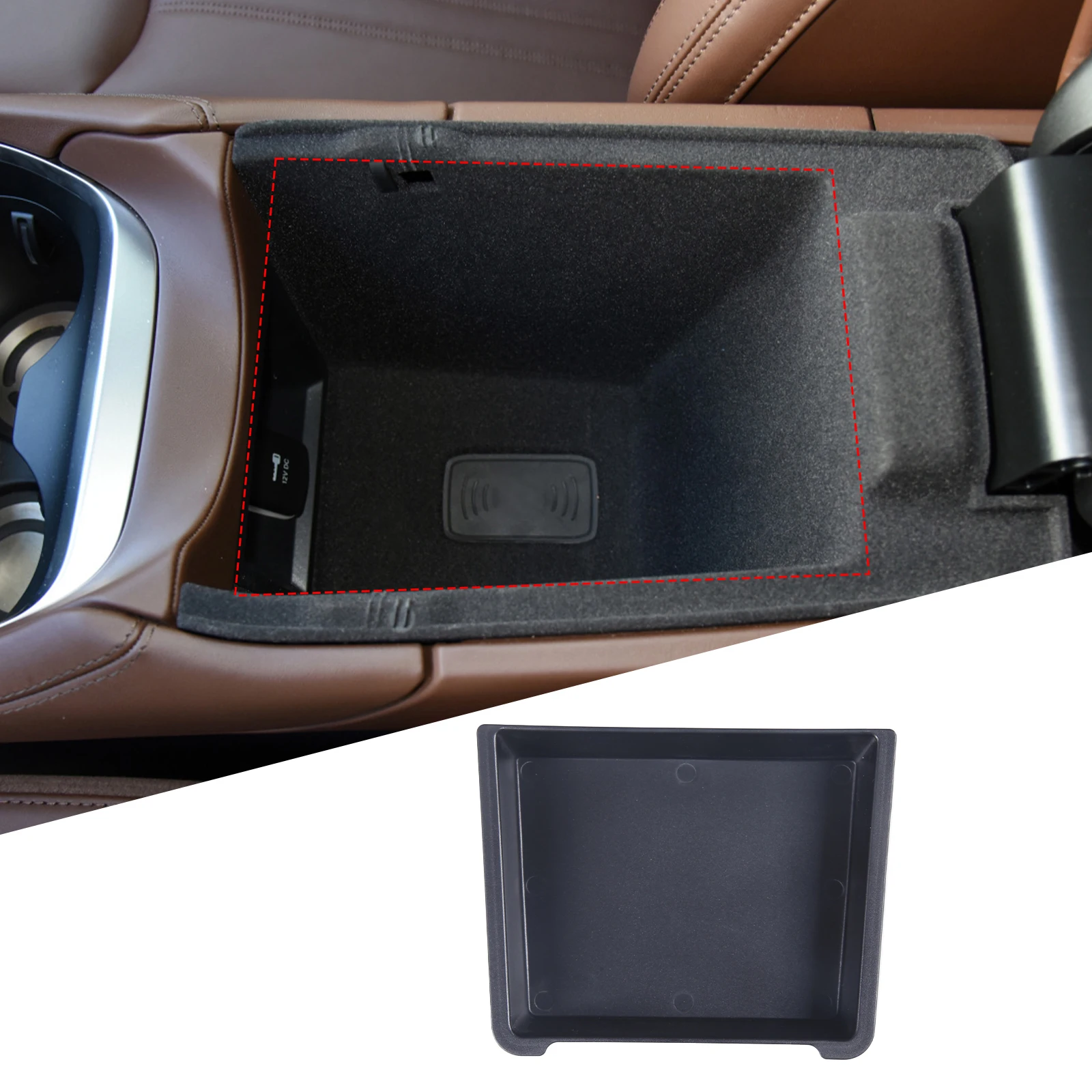 ABS Car Central Control Armrest Storage Box Organizer Car Interior Styling Accessories For Maserati Grecale 2022