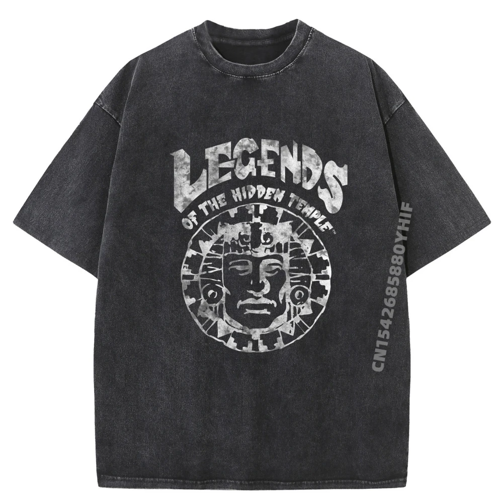 

Классическая футболка с принтом Legends Of The Hidden Temple, футболки с графическим рисунком, мужская потертая рубашка в стиле ретро, мужская одежда