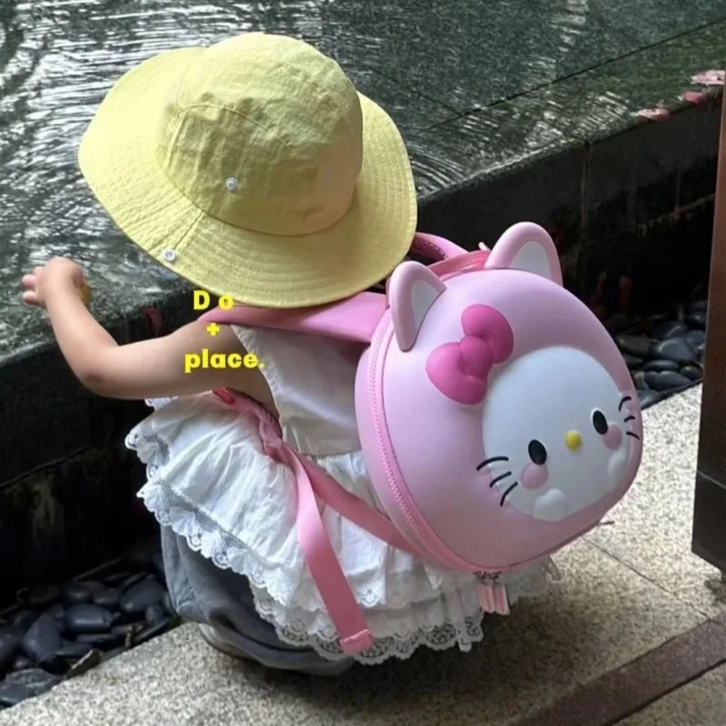 

Cute Hello Kitty Cat Backpack - Trendy Double-Strap School Bag For Girls