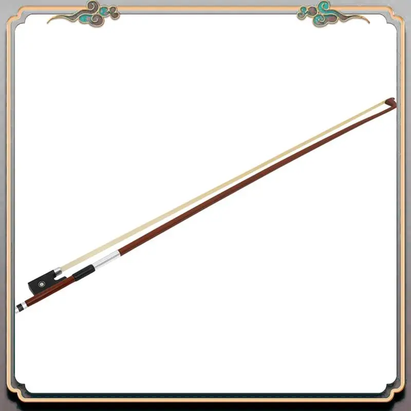 

Durable 1 Piece Octagonal Violin Bow Adult Playing Pure Ponytail Bow Silver Wire 4/4 Brazilian Xylophone Bow