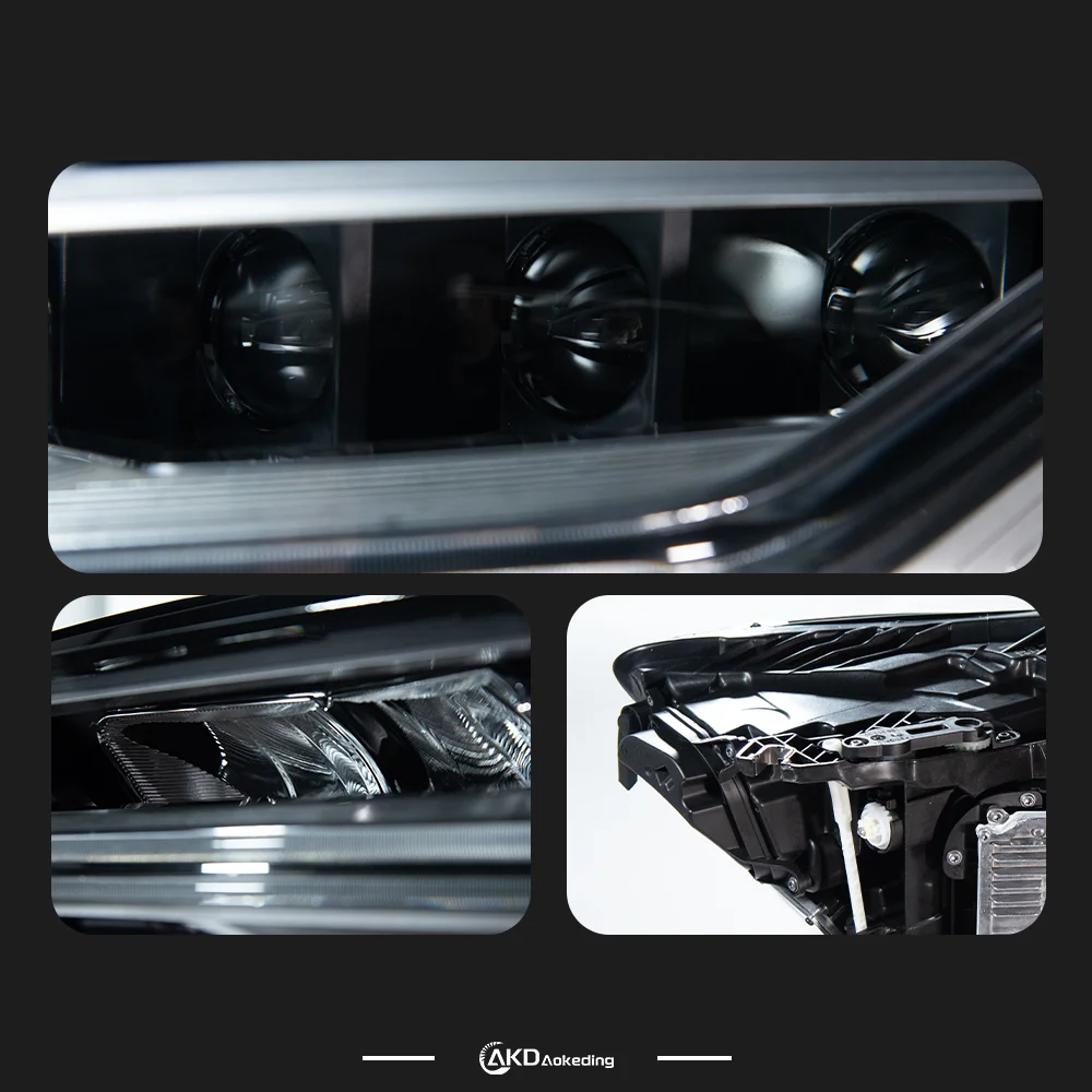 AKD Car Styling for A6 Headlights 2012-2015 Upgrade A6L All LED Headlight DRL Head Lamp Dynamic Singal High Low Beam Accessories
