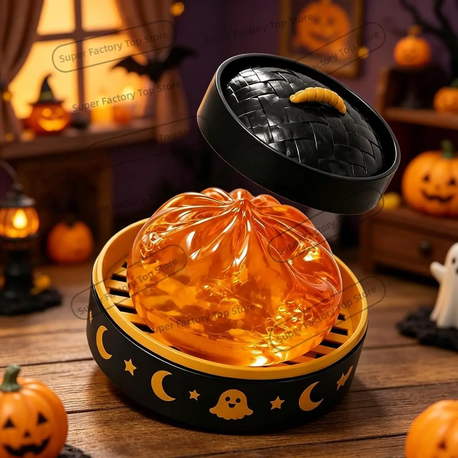 Halloween Dumpling Squeeze Squishy Toy, Cute Decor Slow Rising Squeeze Stress Relief Adults