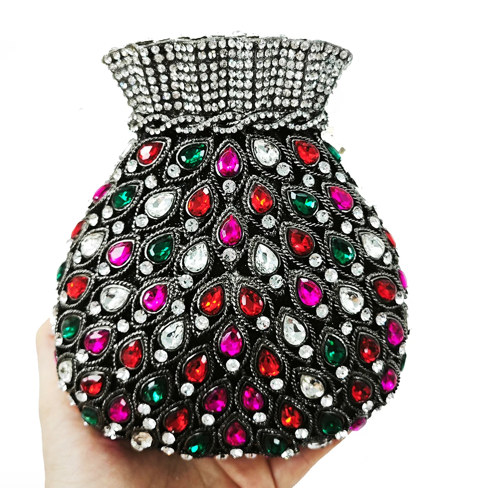 

Crystal Evening Bags Money Bag Purses Women Sparkling Metallic Diamond Clutch Purses WHTUOHENG LuxuryWedding Party Purse Handbag