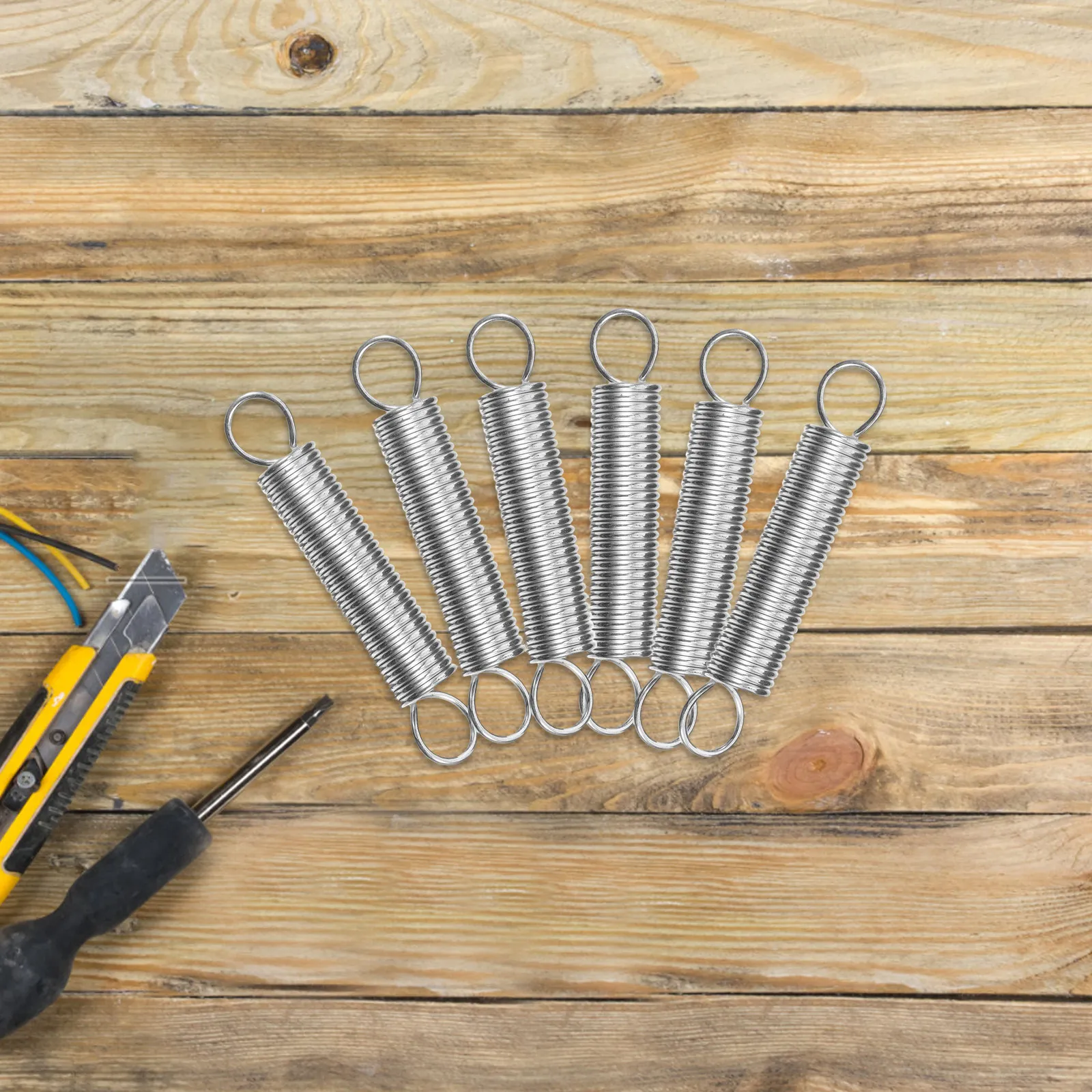 20Pcs Stainless Steel Tension Springs Extended Compression Small Springs Kit for Electric Vehicle Supports Ladder Feet Crafts