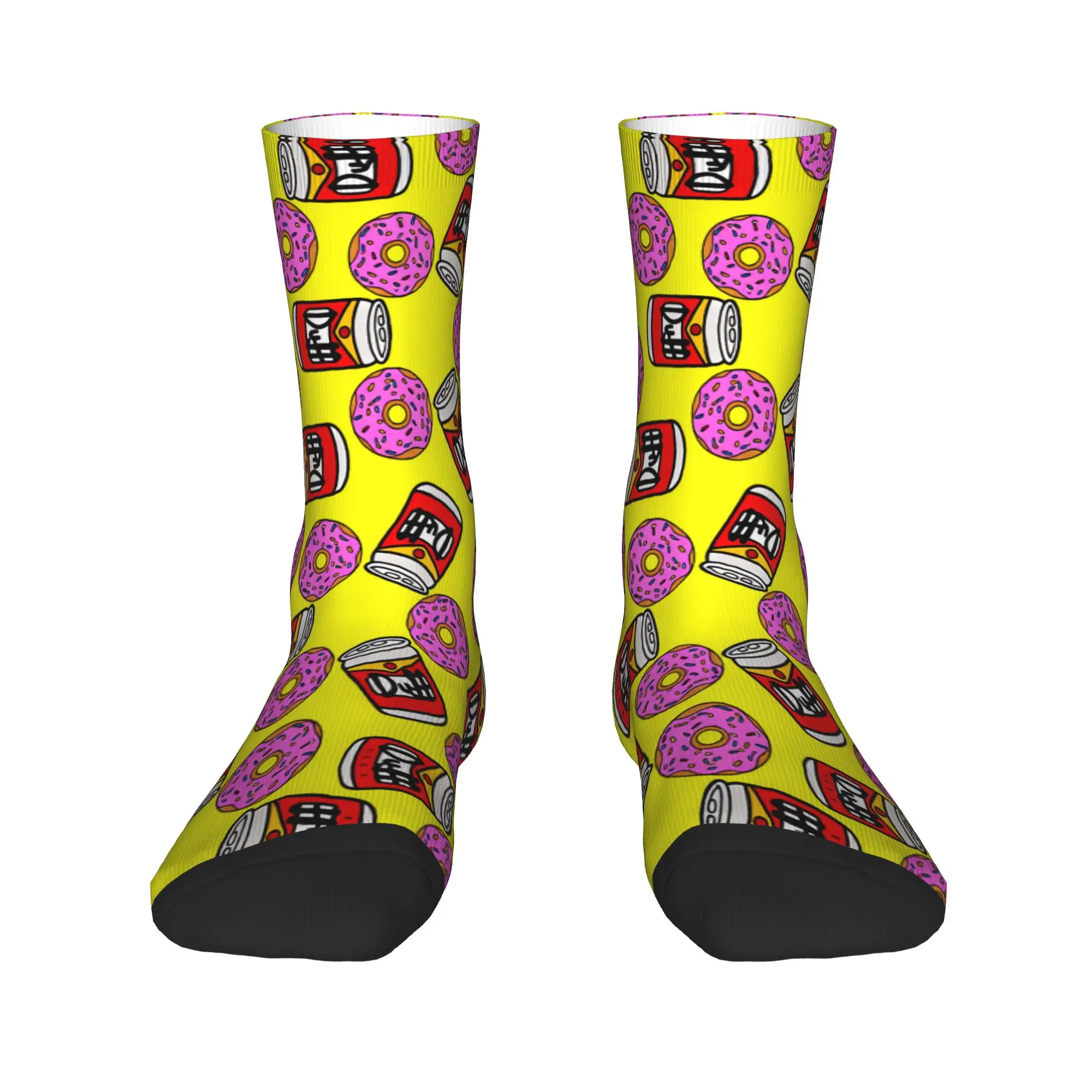 The S-simpsons  Stockings  Funny Socks Men's Quality Socks Autumn Skateboard Pattern Anti Bacterial Socks Birthday Present