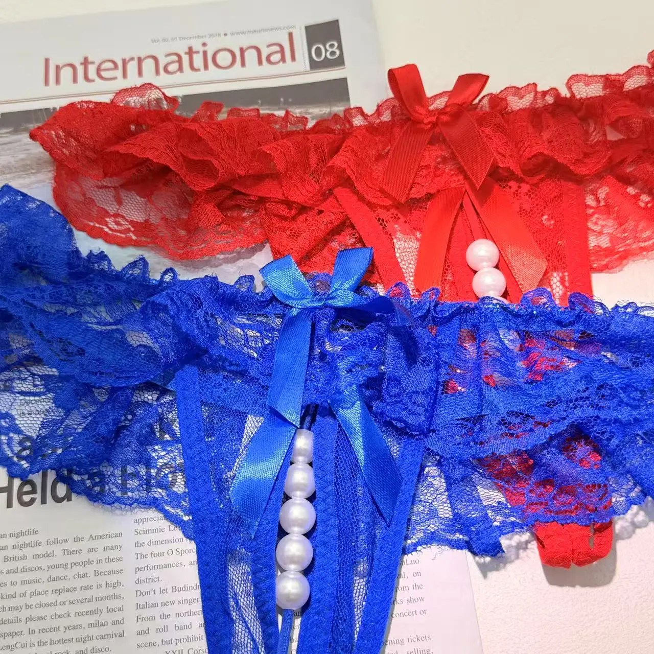 Sexi Shoop المتداول اللؤلؤ ثونغ الدانتيل سلسلة شخصية سراويل للفتيات الحبيب Hotwife هدايا ساحرة في 2025 #2