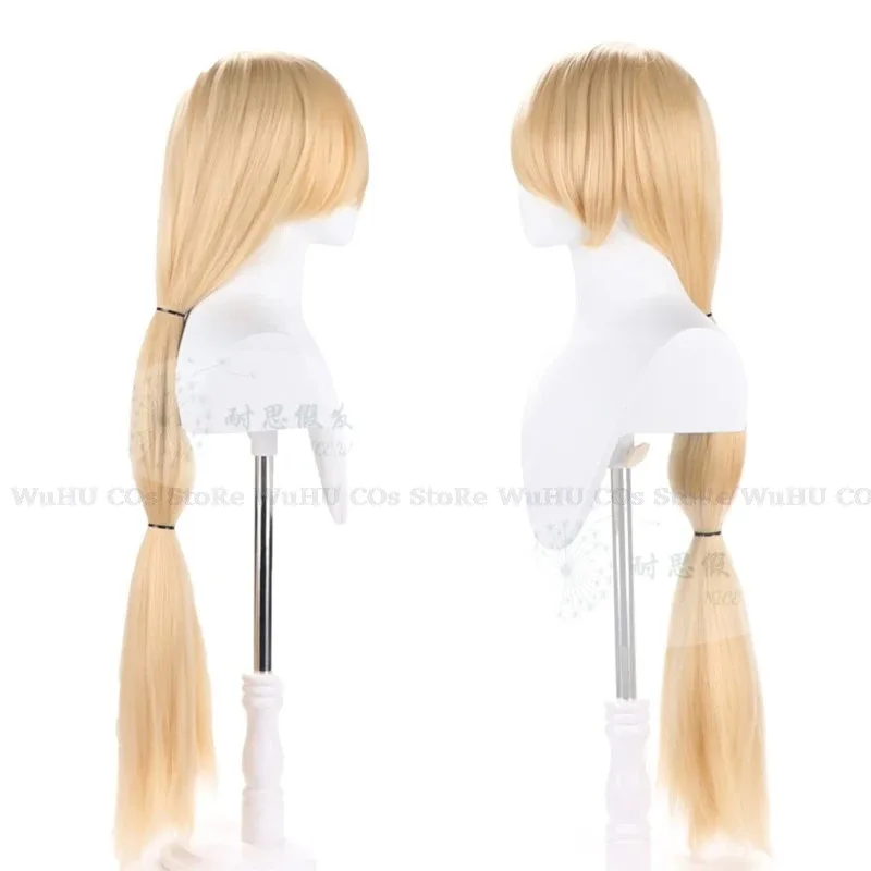 qq023Anime Morningstar Cosplay Hazbin Charlie Cos Hotel Fantasia 100CM Wig Disguise