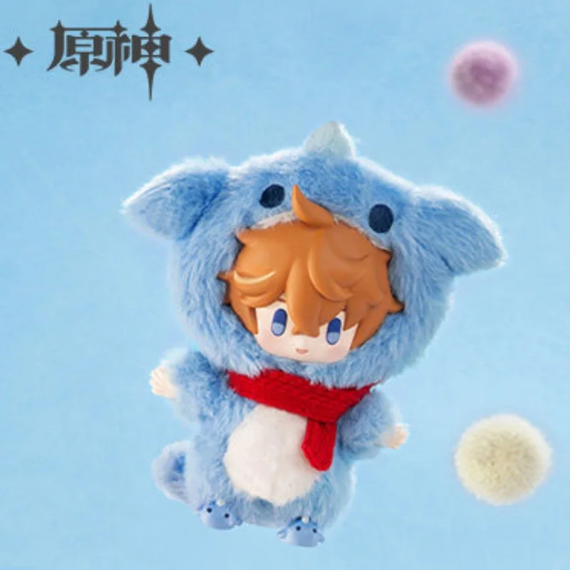 Genuine Genshin Impact Winter Vesting Series Kawaii Action Figures Cute Plush Pendant  Stuffed Dolls Collection Toy Gift