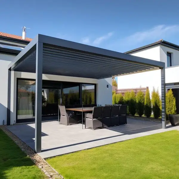 

Customizable Motorised Pergola Canopy Patio Covers Backyard Automatic Outdoor Kitchen Bioclimatic Aluminum Louvered Pergolas