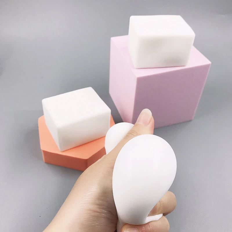 Kneadable Deformed Tofu Slow Rebound Kneadle Flour Kneadle Creative Stress Relief Squeeze Gift For Children Water Tofu J133