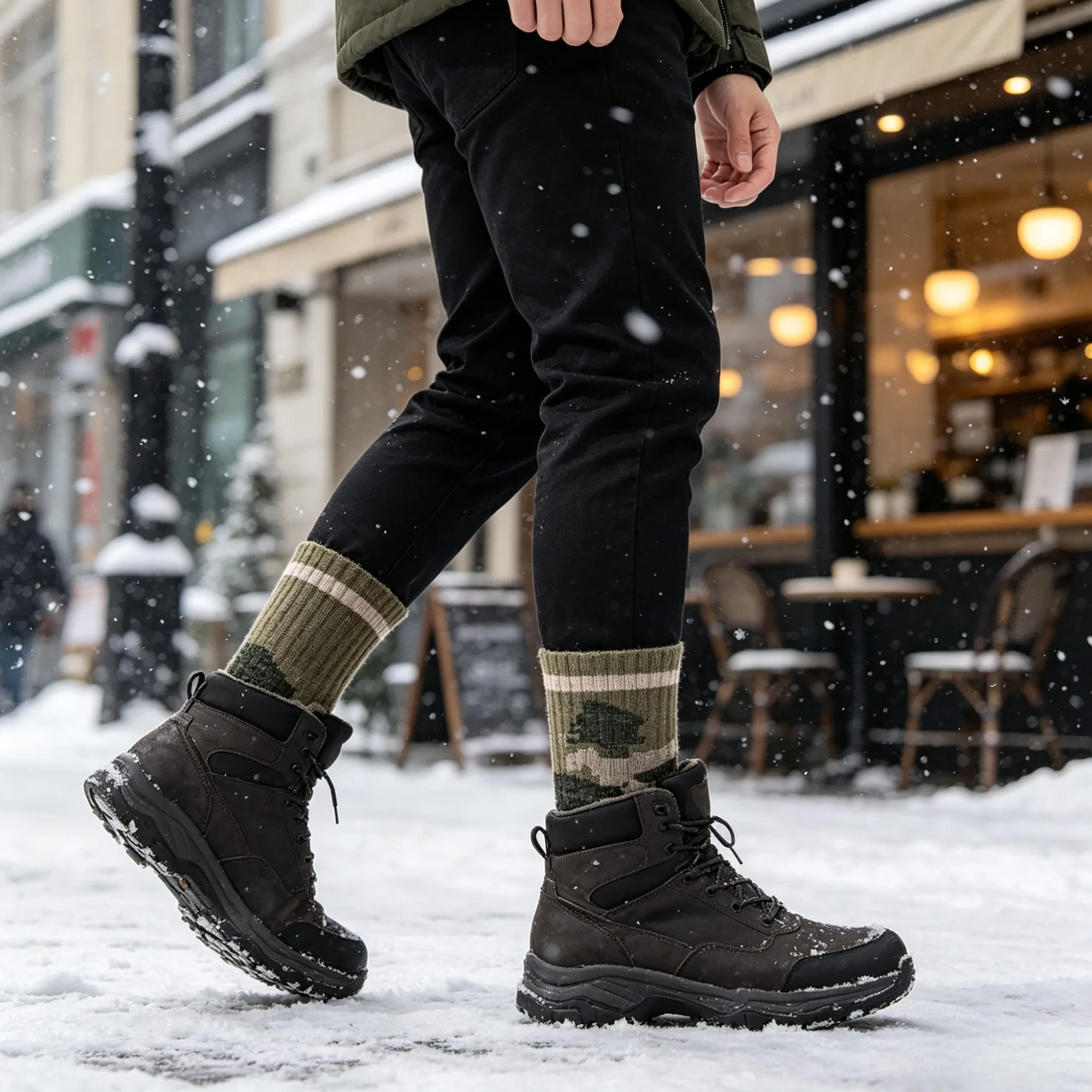 1/2 쌍 남성용 메리노 울 양말 겨울 두꺼운 열 보온 - Wool Hiking Sock 리뷰 및 가격