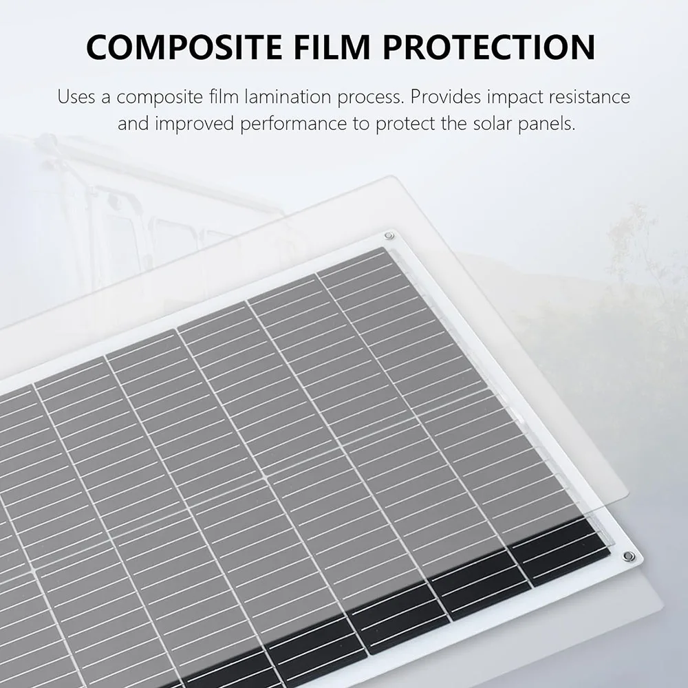 200W 100W Flexible Solar Panel kit Portable solar panels Photovoltaic Cell PV Connector Cables for Yacht Boat RV Cabin 12 V 24V