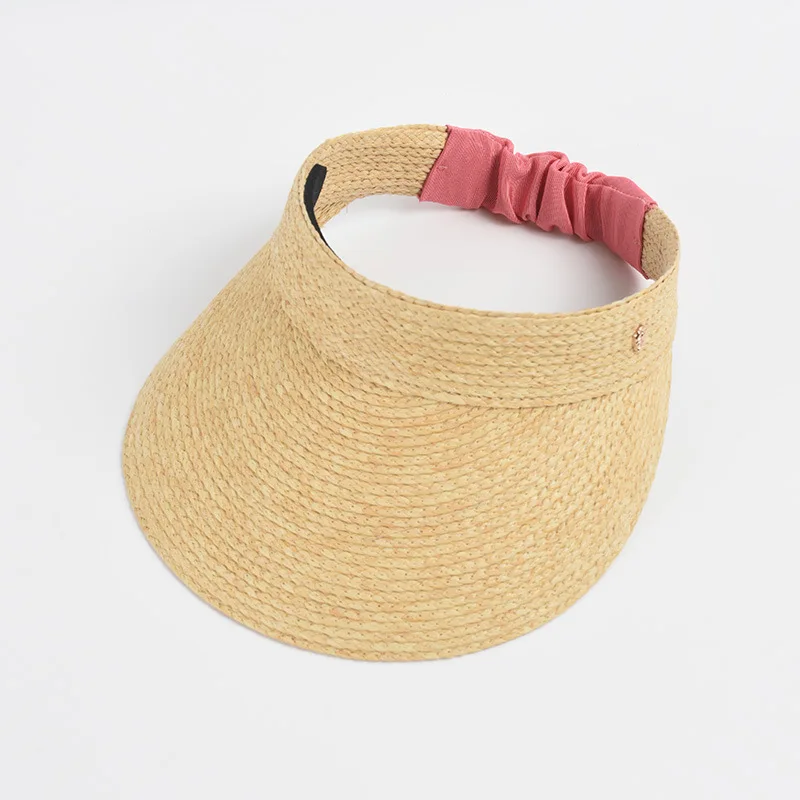 USPOP Korean Style Colorful Elastic Raffia Sun Hat for Women Spring/Summer  Sun Protection Cap