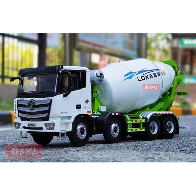 

Diecast 1:24Scale Foton Oman EST Reza Heavy Machine L10 LOXA Concrete Mixer Truck Model Finished Simulation Collection Gift Toy