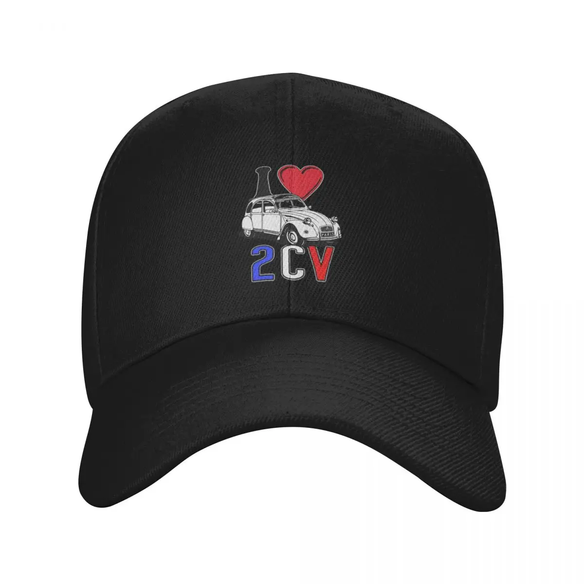 

I Love 2CV Baseball Cap luxury woman cap Golf Hat Man Male hat Brand Man cap Caps Women Men's