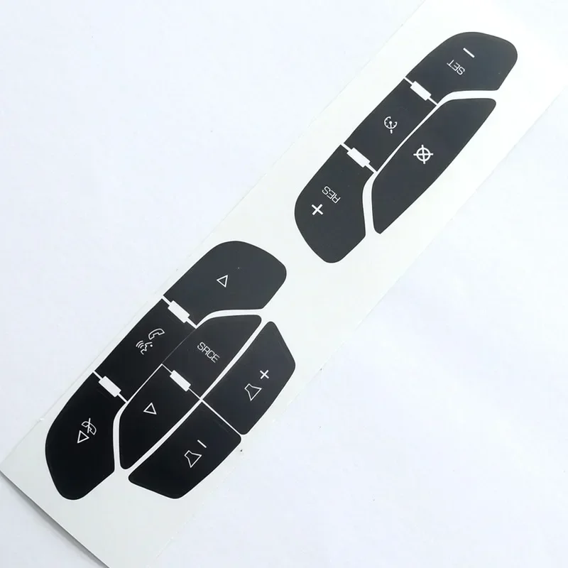 Car Steering Wheel Button Repair Stickers Kit Car Stickers Decals Accessories For Cadillac GMC Yukon Chevrolet Tahoe 2007-2014