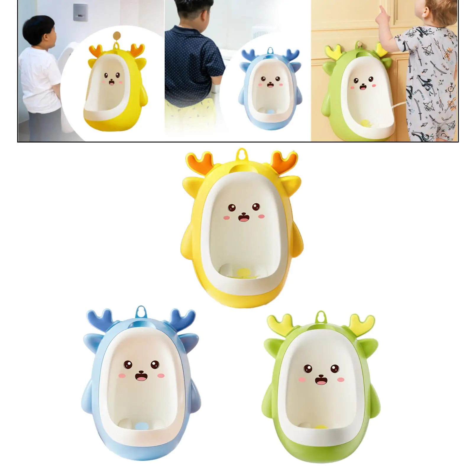 Standing Potty Urinal, Dinosaur Standing Potty Trainer Urinal, Hanging Urinal Pee Trainer for Child